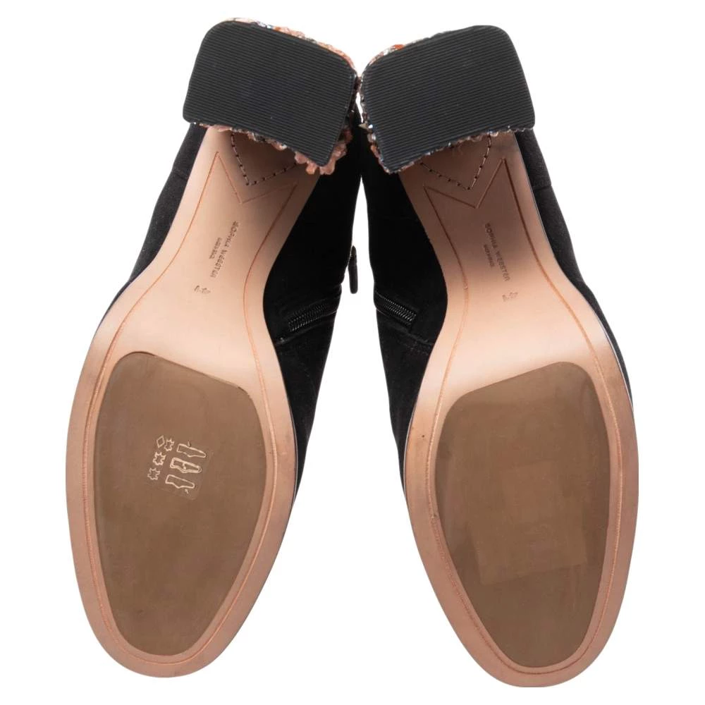 Sophia Webster Black Suede Felicity Ankle Boots Size 41 For Women - Image 6