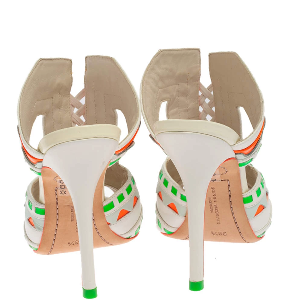 Sophia Webster Multicolor Leather Riko Mule Sandals Size 38.5 For Women - Image 5