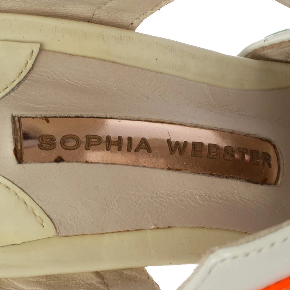 Sophia Webster Multicolor Leather Riko Mule Sandals Size 38.5 For Women - Image 7