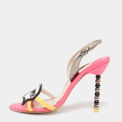 Sophia Webster Multicolor Leather Oprah Hot Stepper Slingback Sandals Size 37 For Women