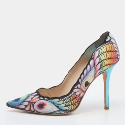 Sophia Webster Multicolor Rio Print Fabric Pumps Size 41 For Women