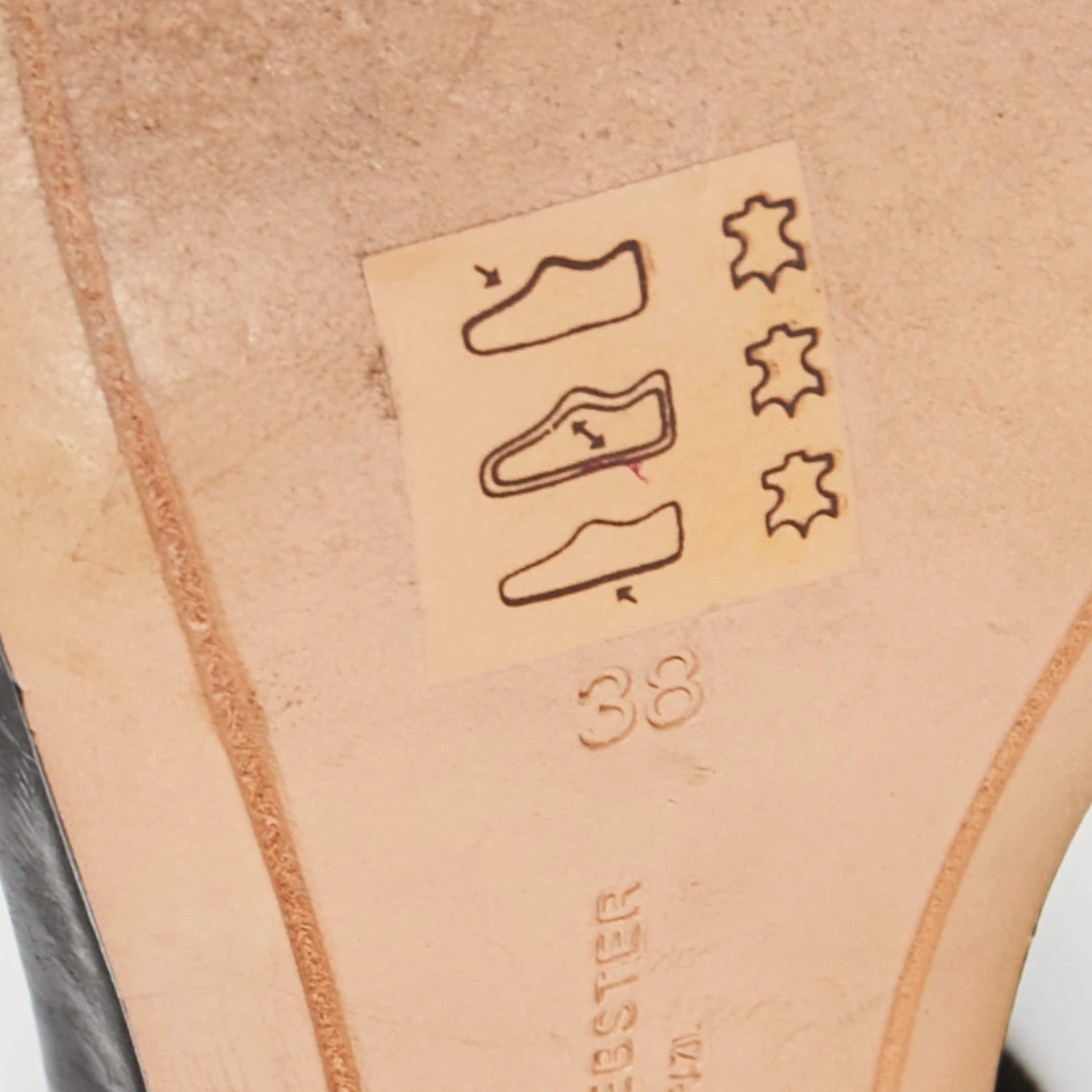 Sophia Webster Black/Silver Leather And Suede Chiara Ankle-Strap Sandals Size 38 For Women - Image 9