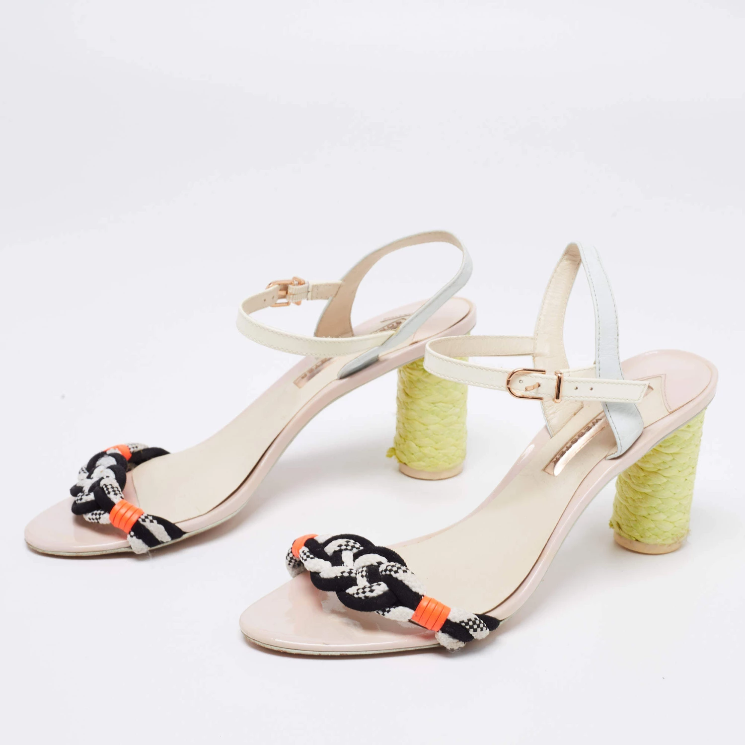 Sophia Webster Multicolor Leather And Patent Ankle Strap Sandals Size 39 For Women - Image 2