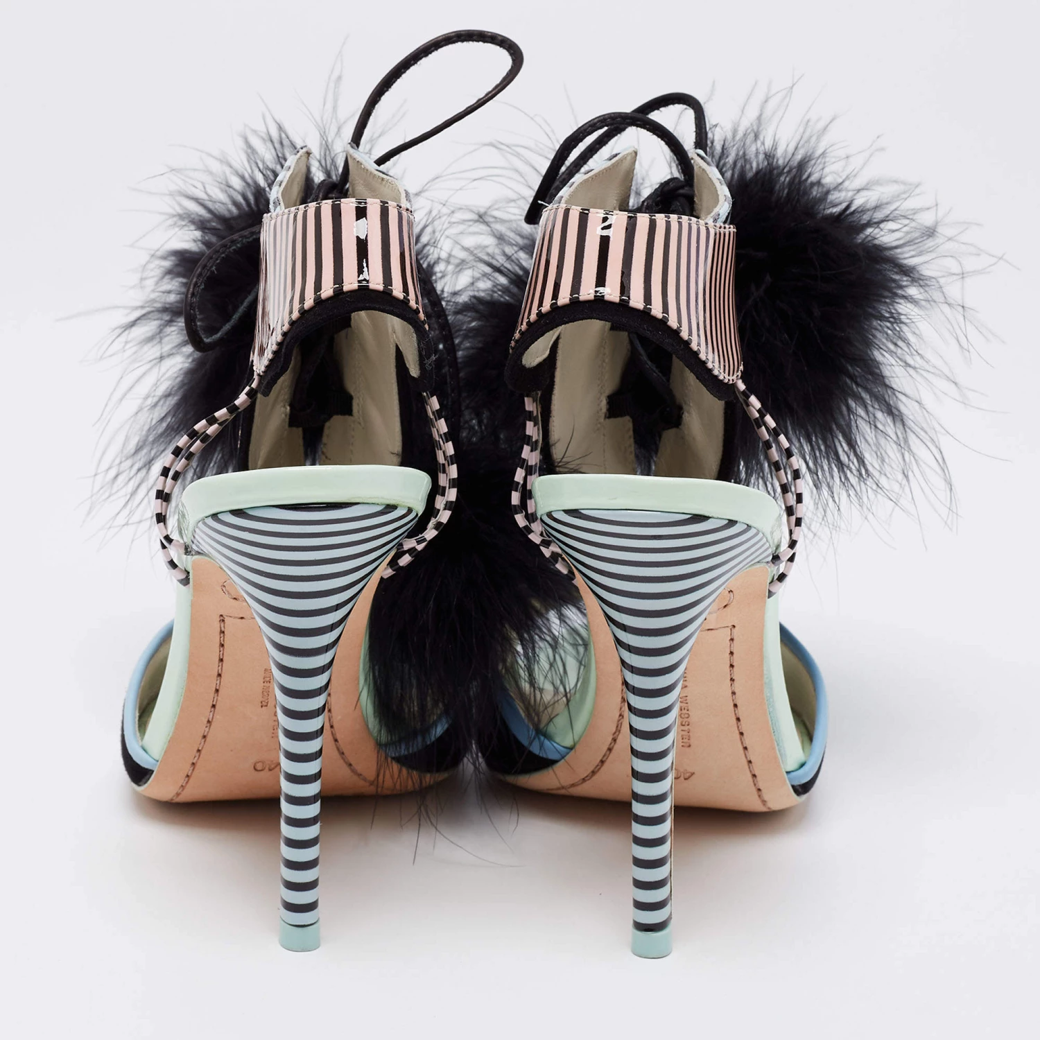 Sophia Webster Multicolor Leather Leilou Pom Pom Sandals Size 40 For Women - Image 5