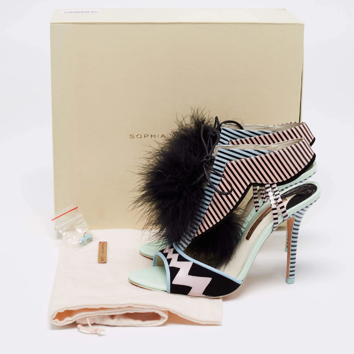 Sophia Webster Multicolor Leather Leilou Pom Pom Sandals Size 40 For Women - Image 8