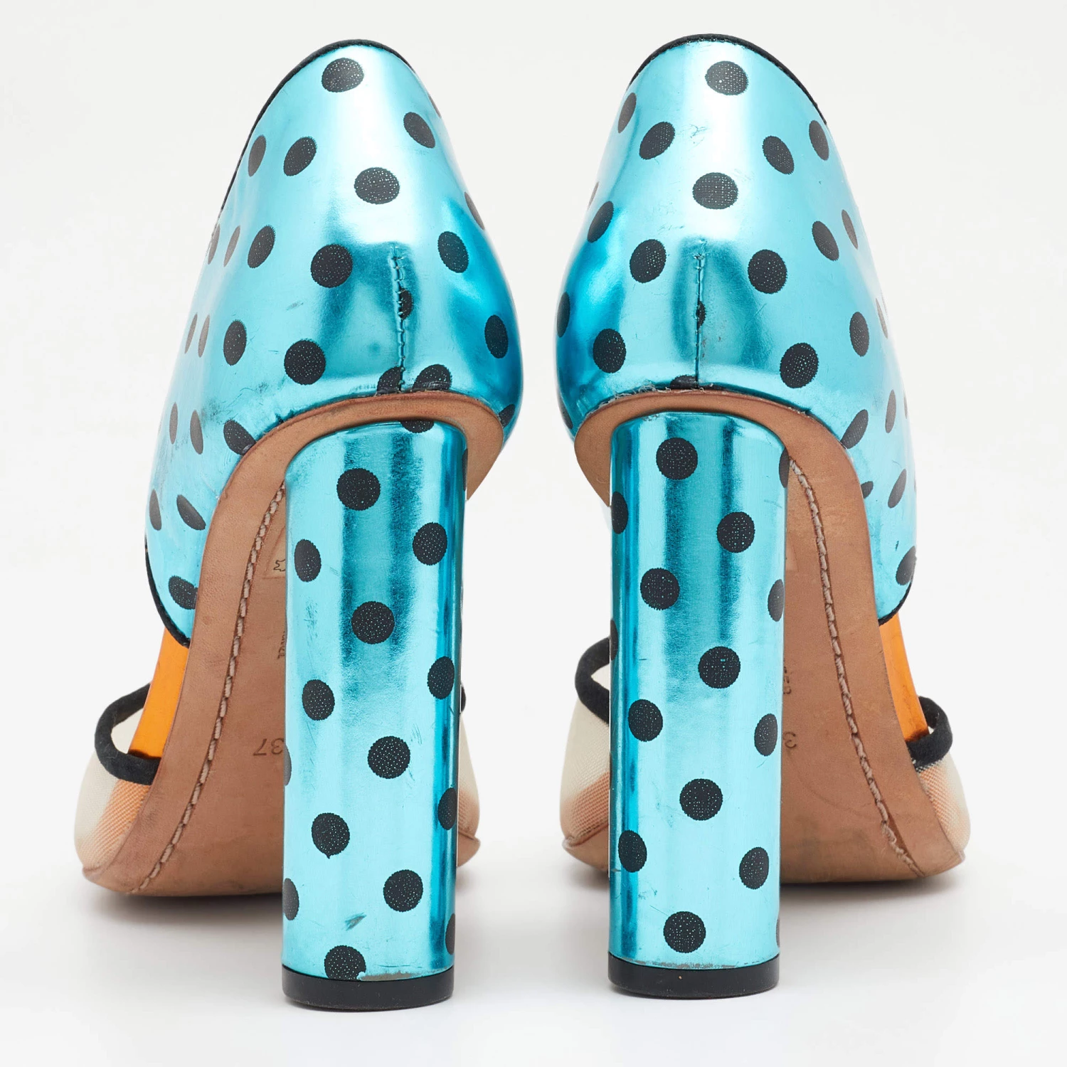 Sophia Webster Multicolor Leather And Mesh Jessica D'Orsay Pumps Size 37 For Women - Image 5