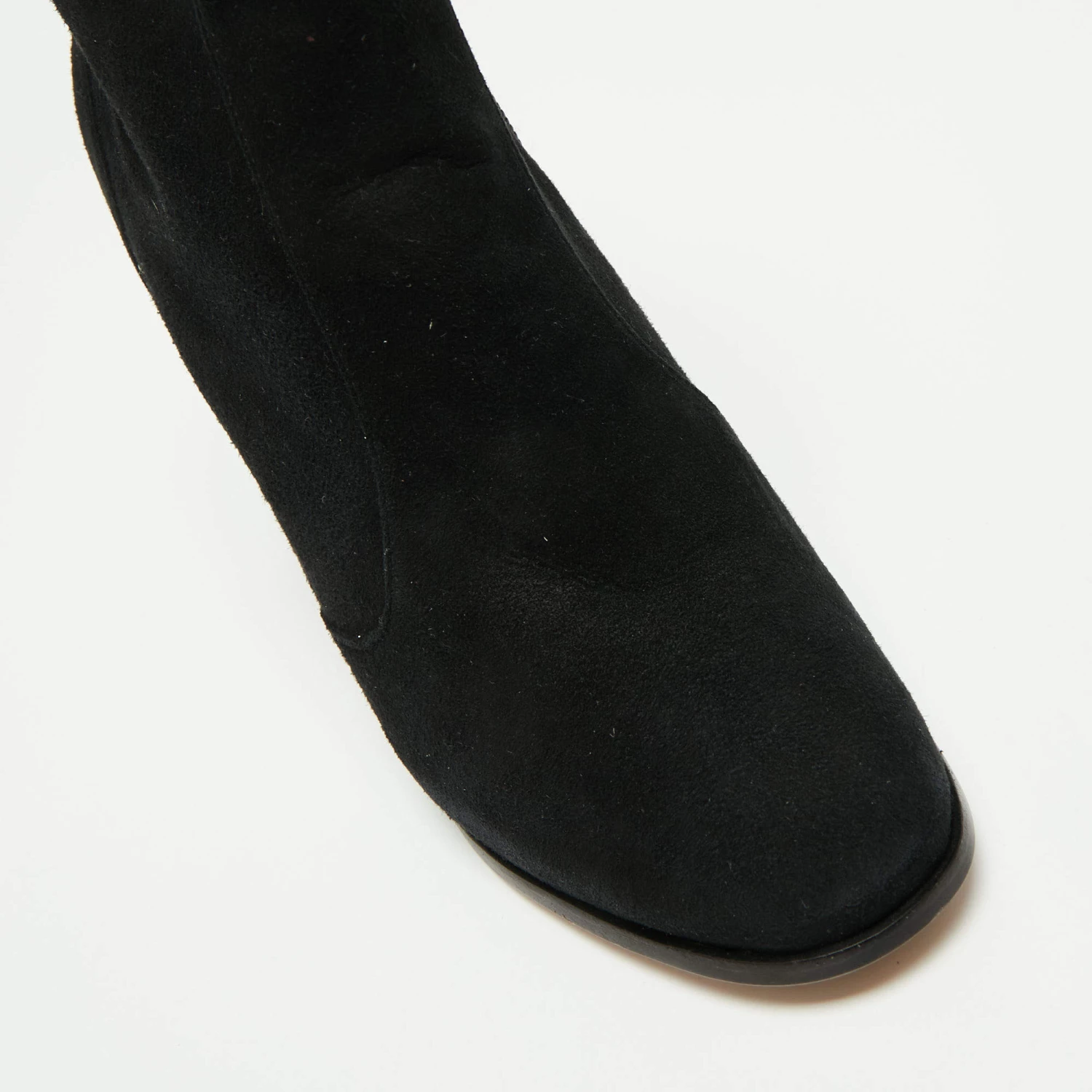 Sophia Webster Black Suede Felicity Crystal Embellished Heel Ankle Boots Size 41.5 For Women - Image 7