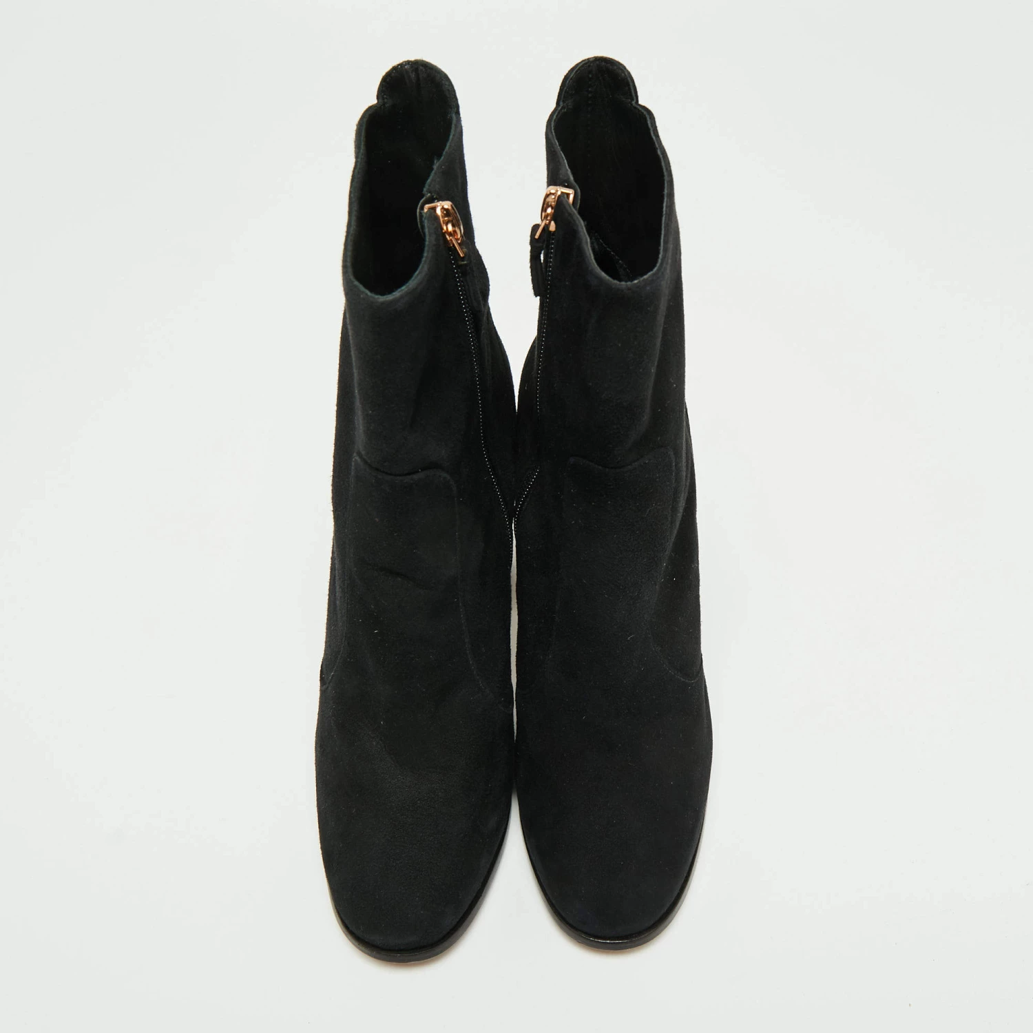 Sophia Webster Black Suede Felicity Crystal Embellished Heel Ankle Boots Size 41.5 For Women - Image 3