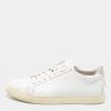 Sophia Webster White Leather Bibi Butterfly Low Top Sneakers Size 38.5 For Women