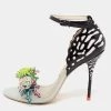 Sophia Webster Multicolor Leather Lilico Underwater Ankle-Strap Sandals Size 38.5 For Women