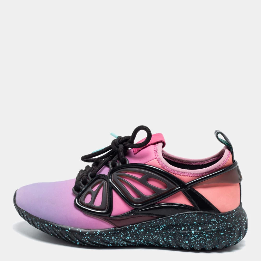 Sophia Webster Multicolor Neoprene And Rubber Fly By Sneakers Size 37 For Women
