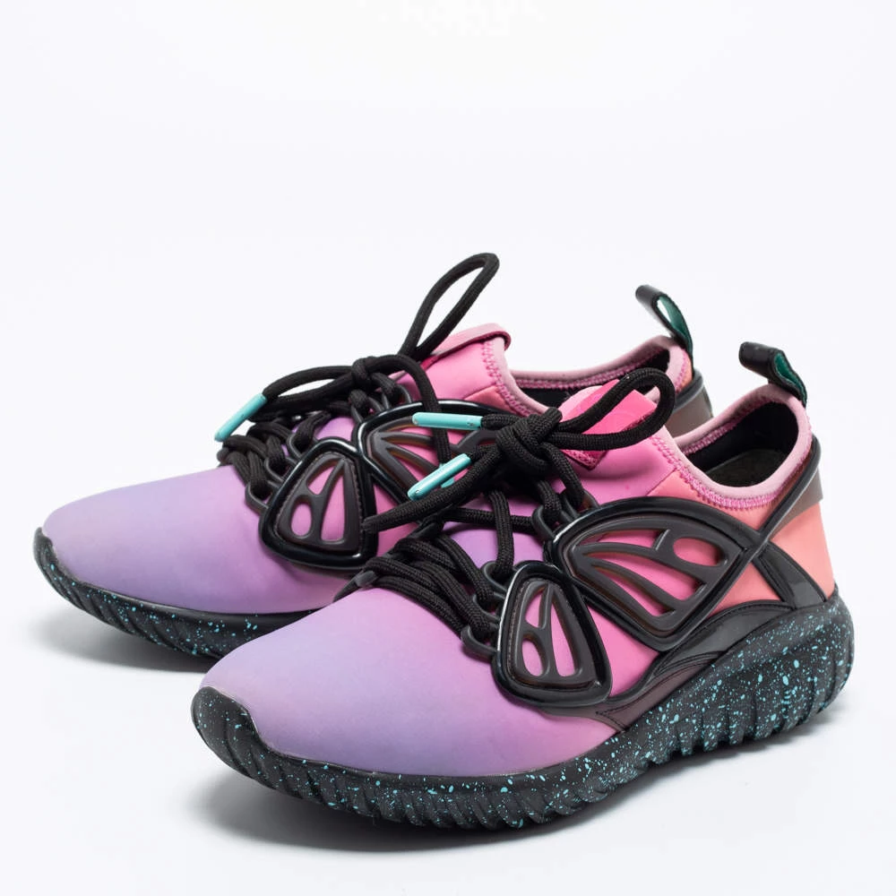 Sophia Webster Multicolor Neoprene And Rubber Fly By Sneakers Size 37 For Women - Image 2